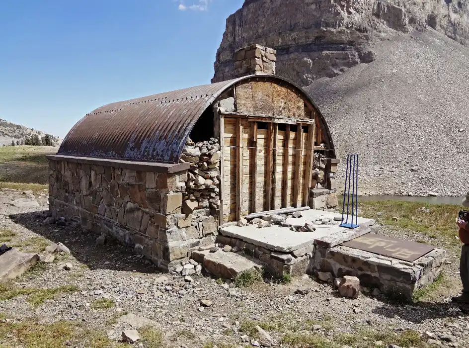 Back of emerald lake shelter