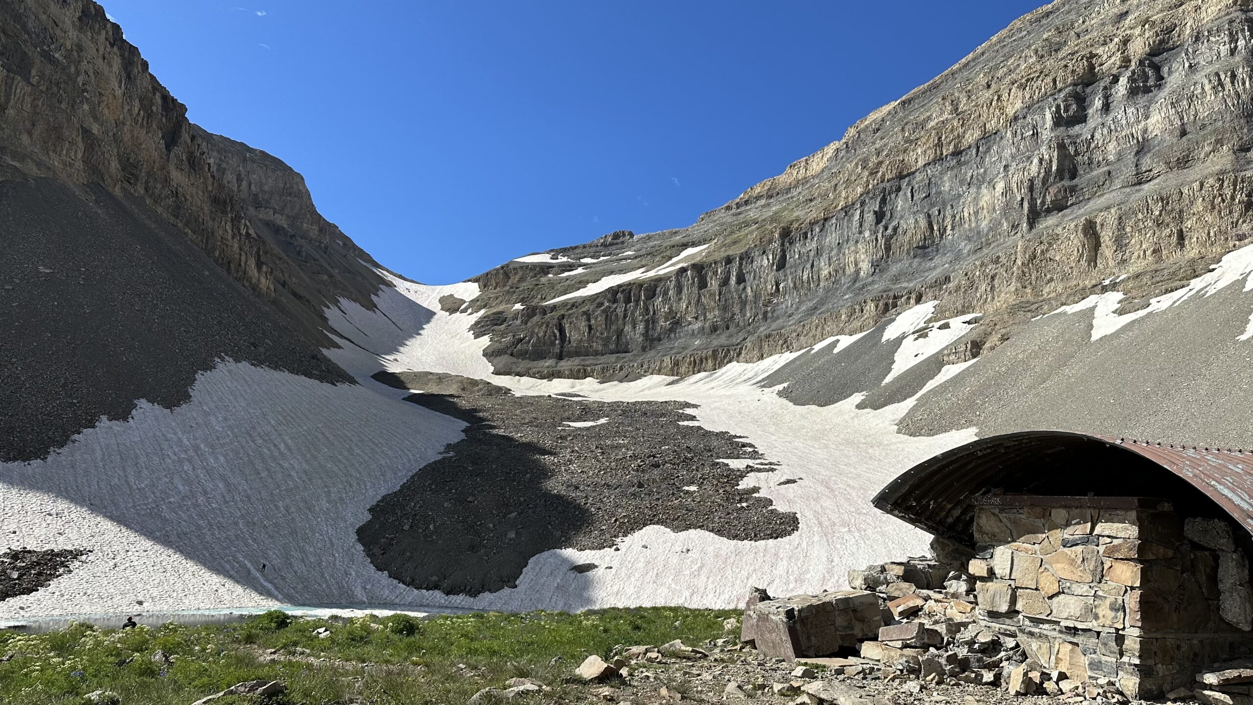 Image shows the glacier