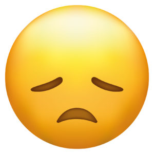 emoji looks extremely tired