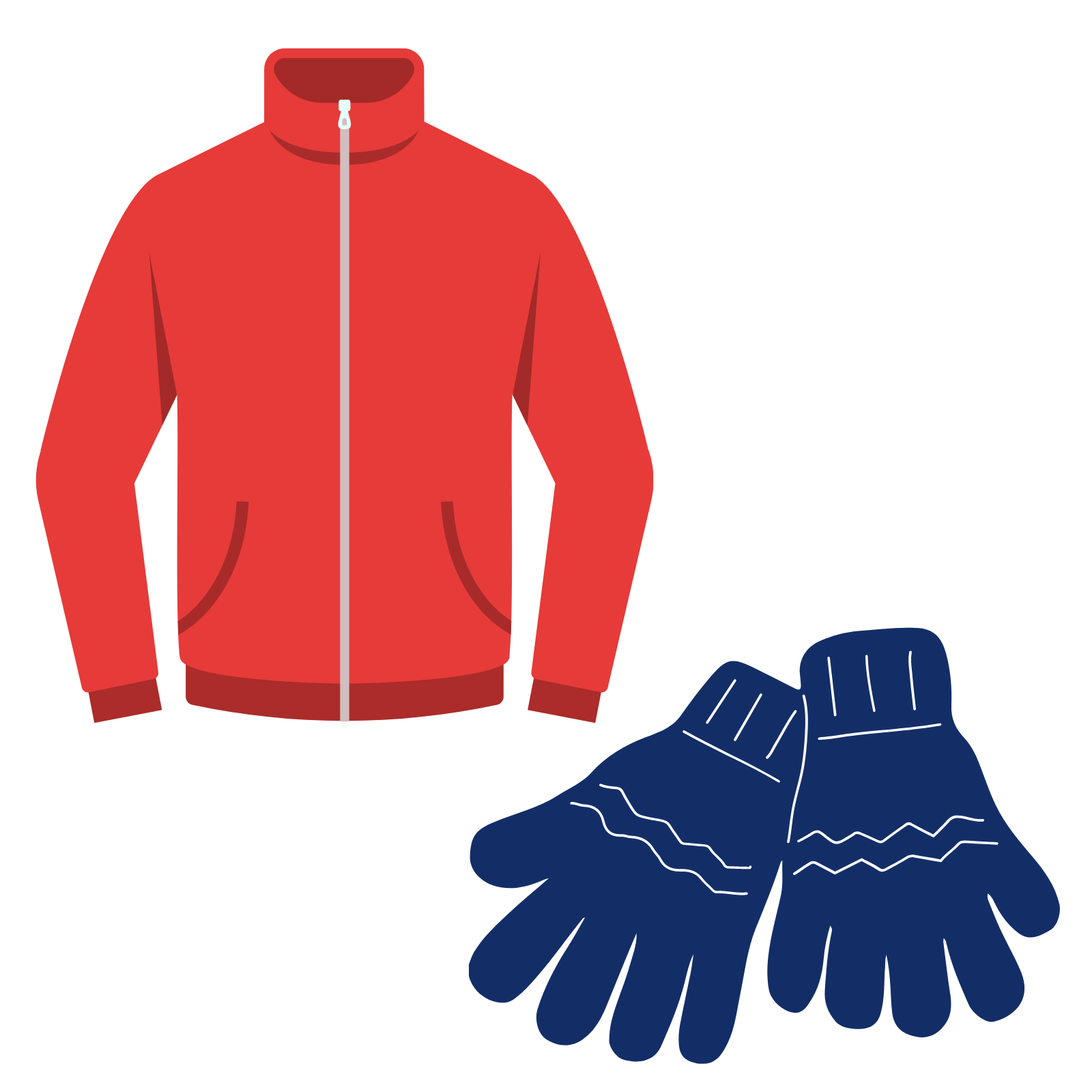 Icon shows a jacket and gloves